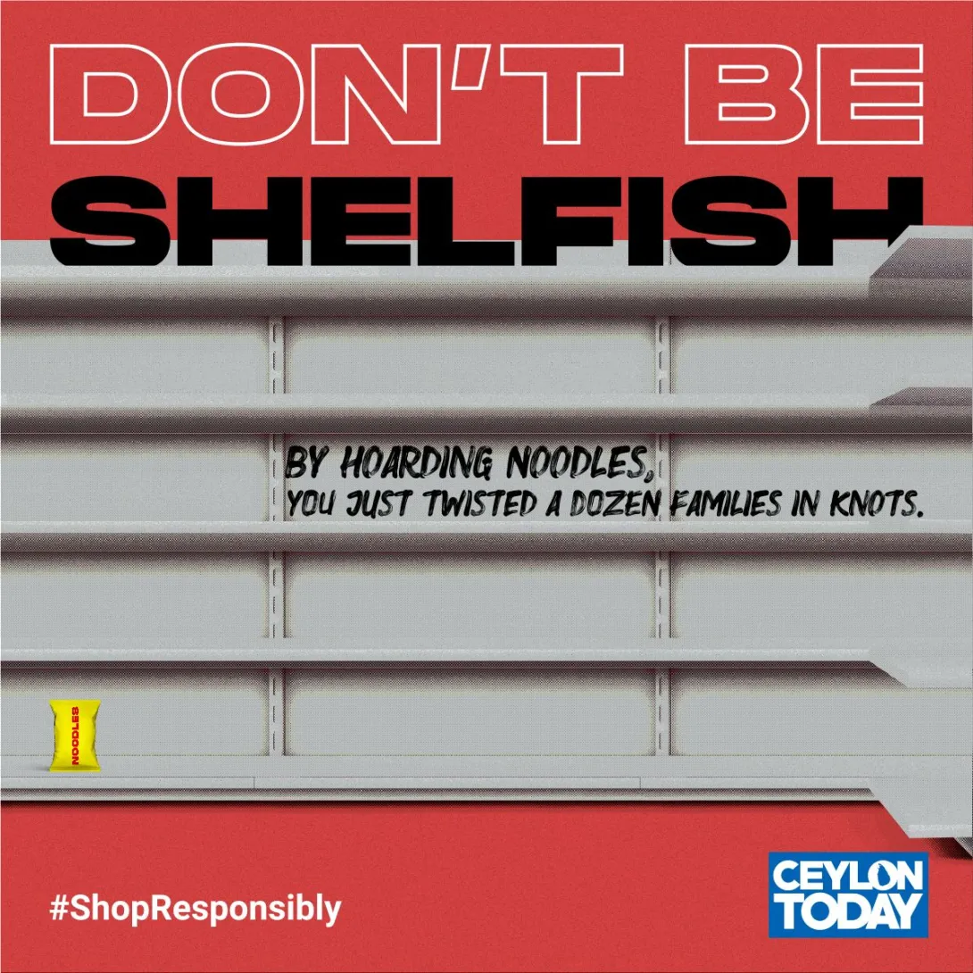 Ceylon Today "Don't Be Shelfish’"