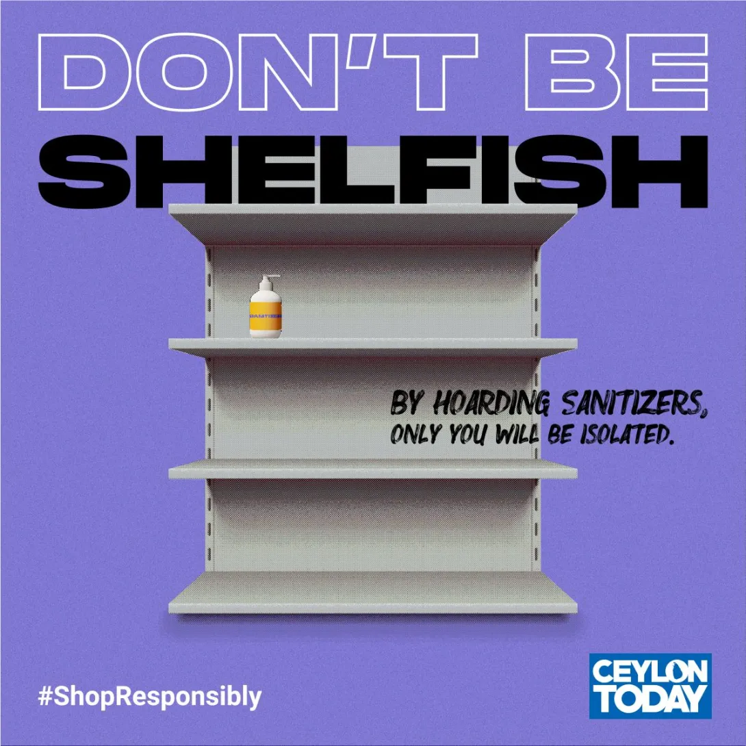 Ceylon Today "Don't Be Shelfish’"