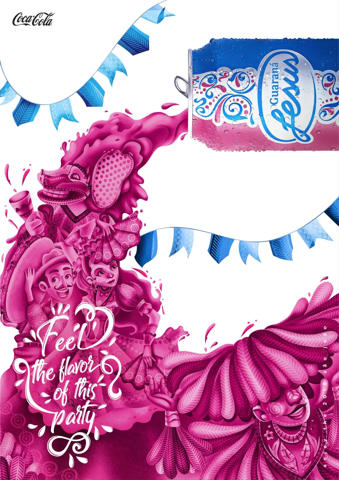 Coca-Cola: "Feel the flavor of this party."