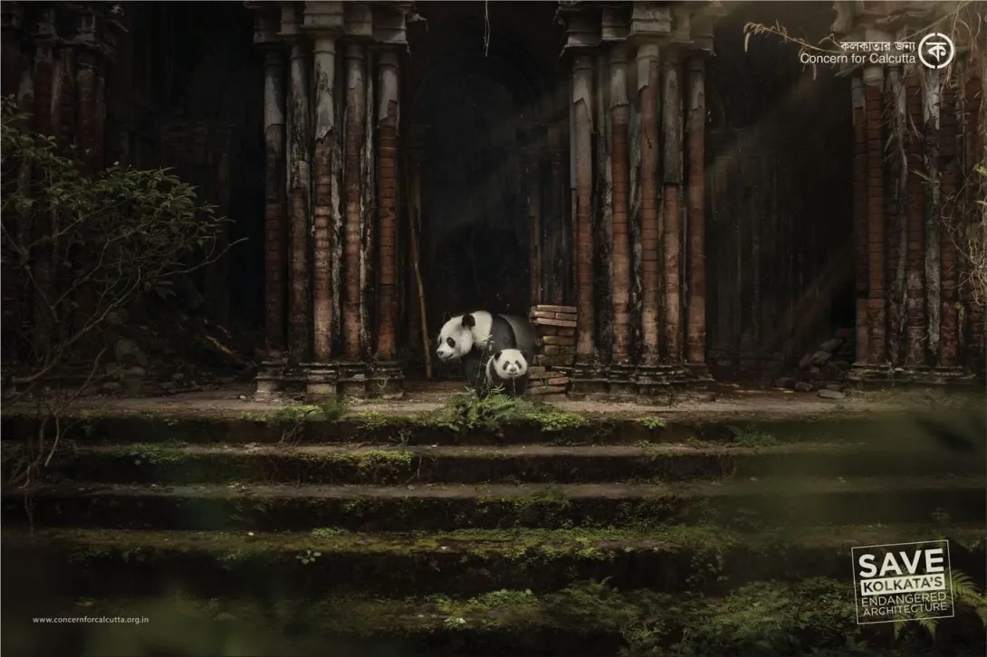 Concern for Kolkata: "Save Kolkata's endangered architecture."