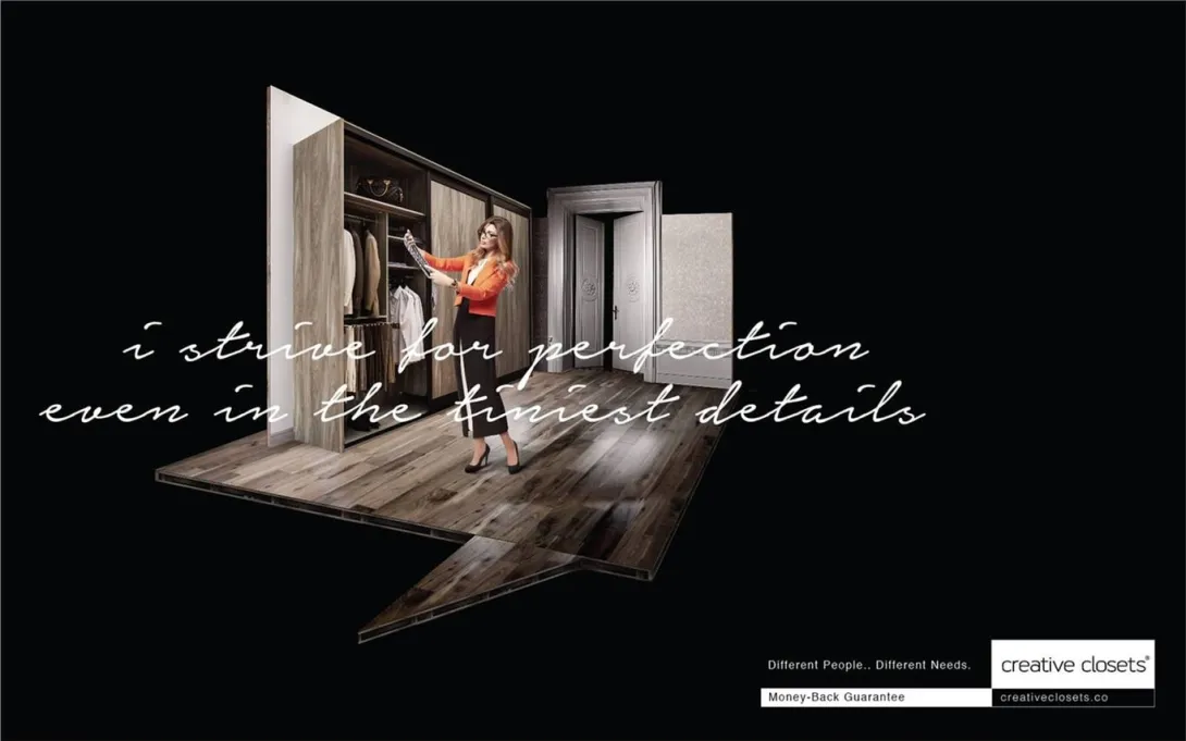Creative Closets print ad