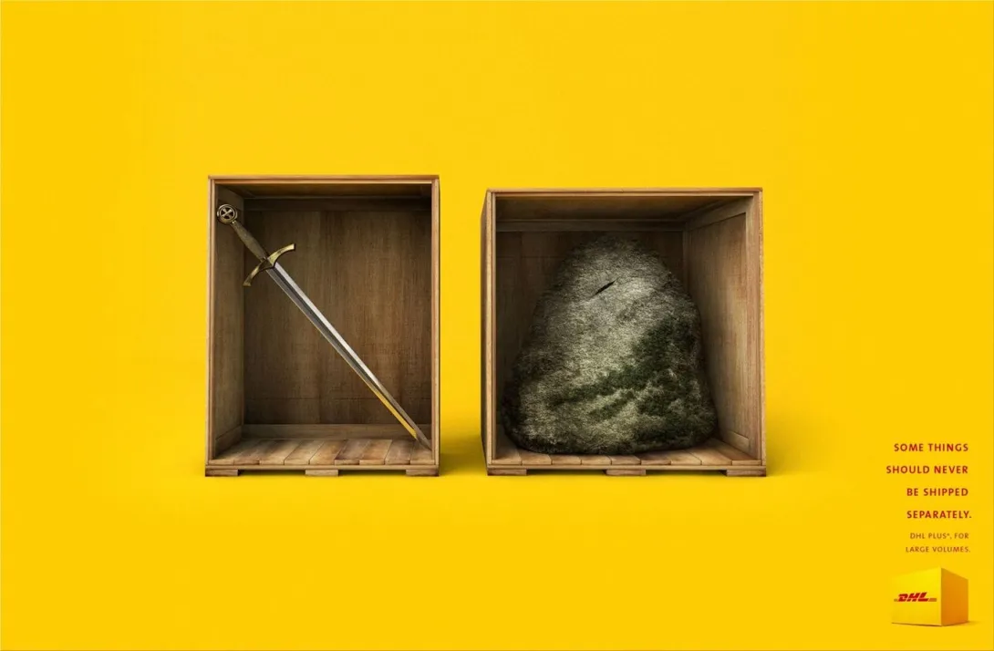 DHL print ads