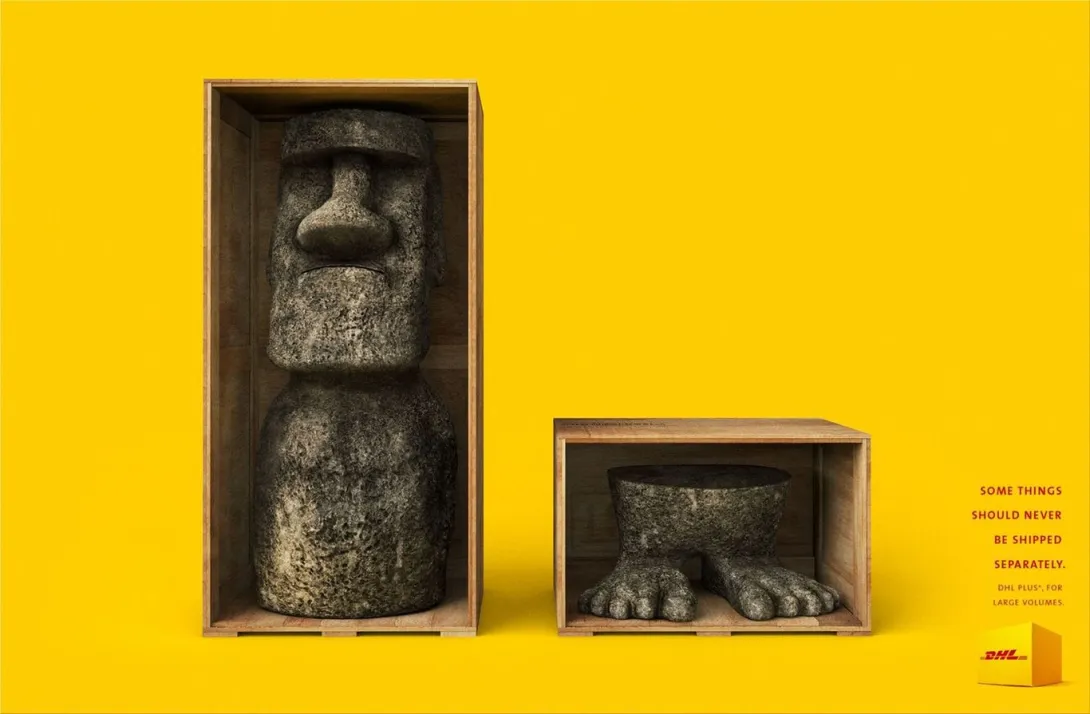 DHL print ads