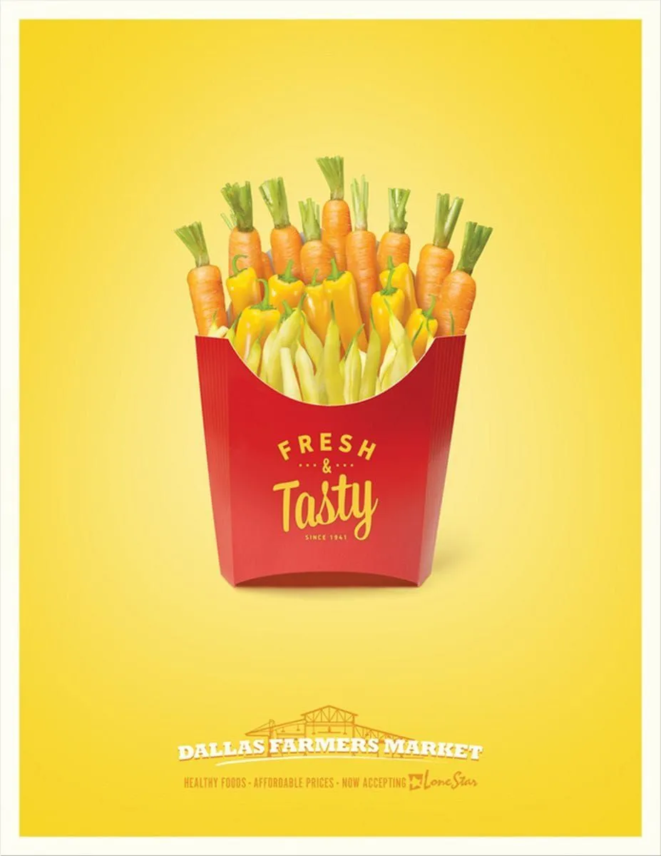 Dallas Farmers Market print ads