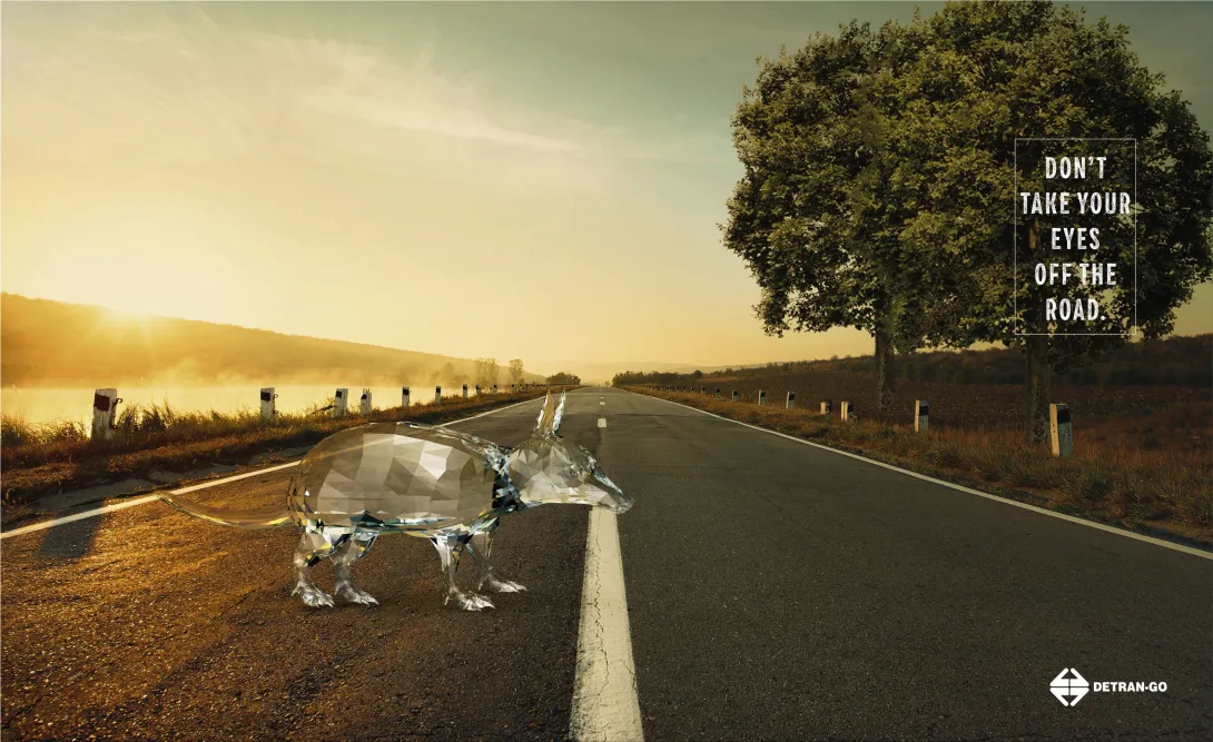 Detran-GO "Don't take your eyes off the road."