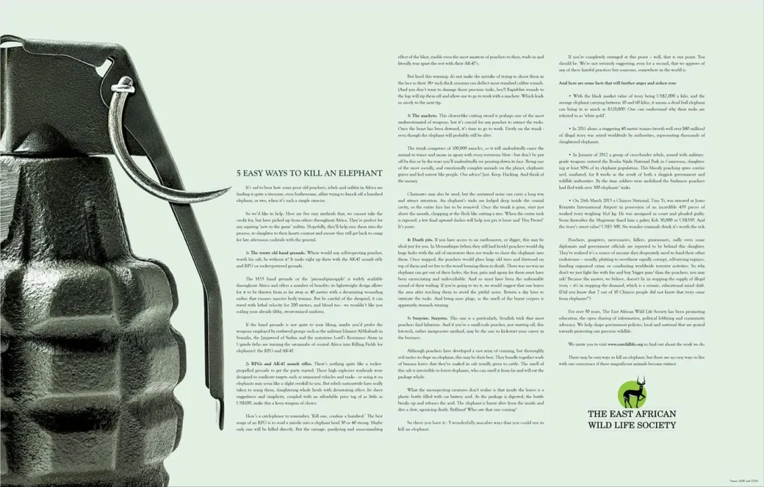 East African Wildlife Society print
