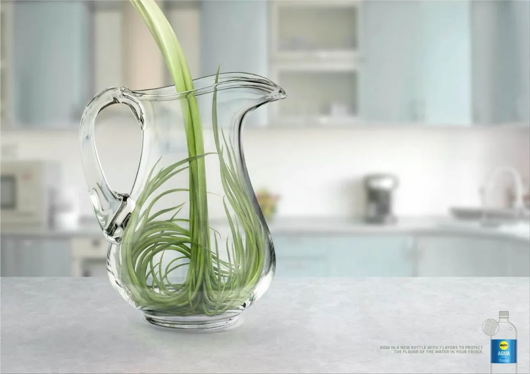 Exito Water print ads