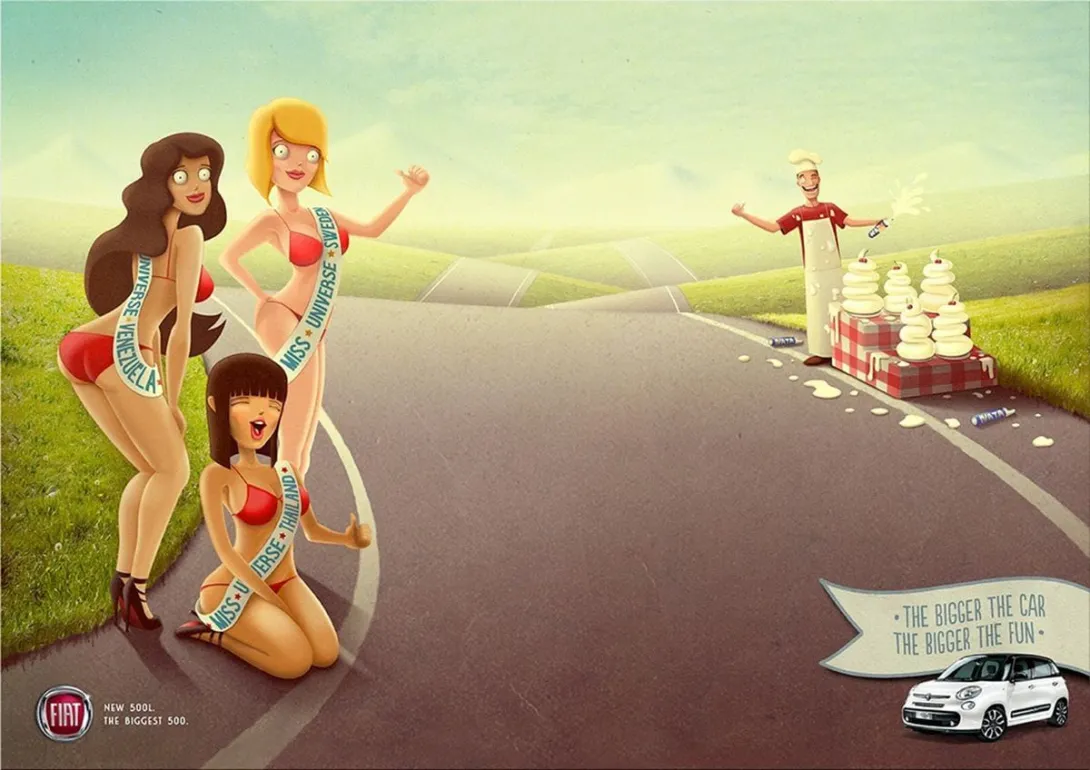 Fiat 500L ads