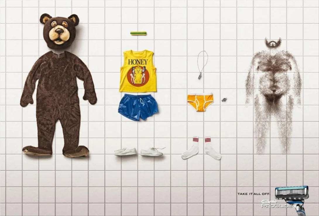 Gillette print ads