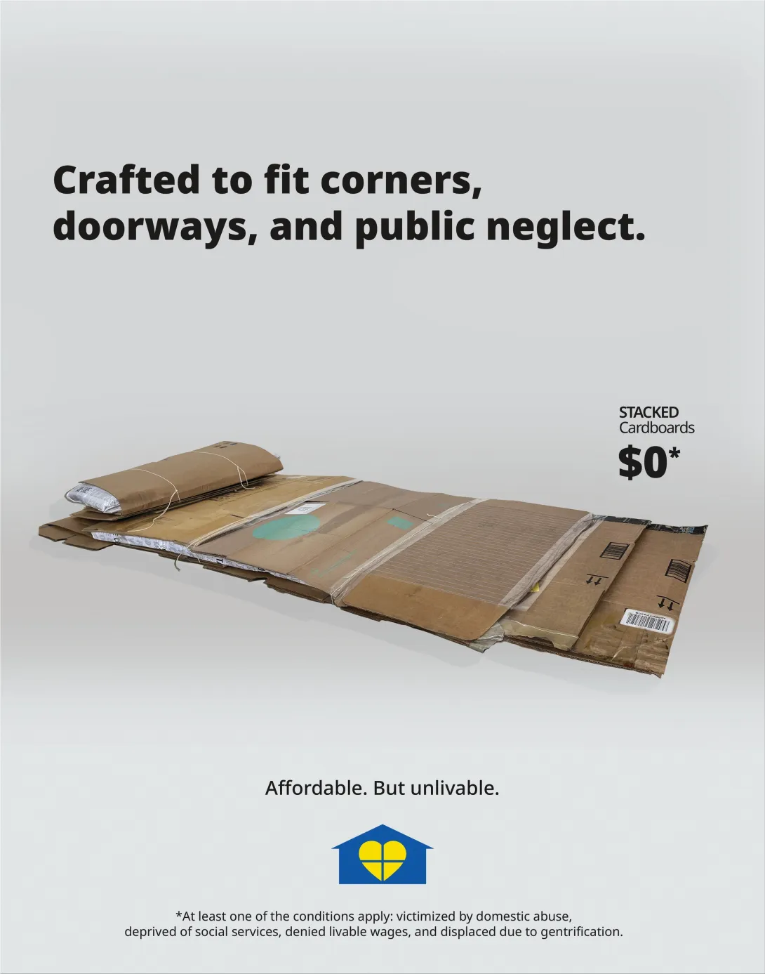 Homelessness Awareness "Affordable. But Unlivable."
