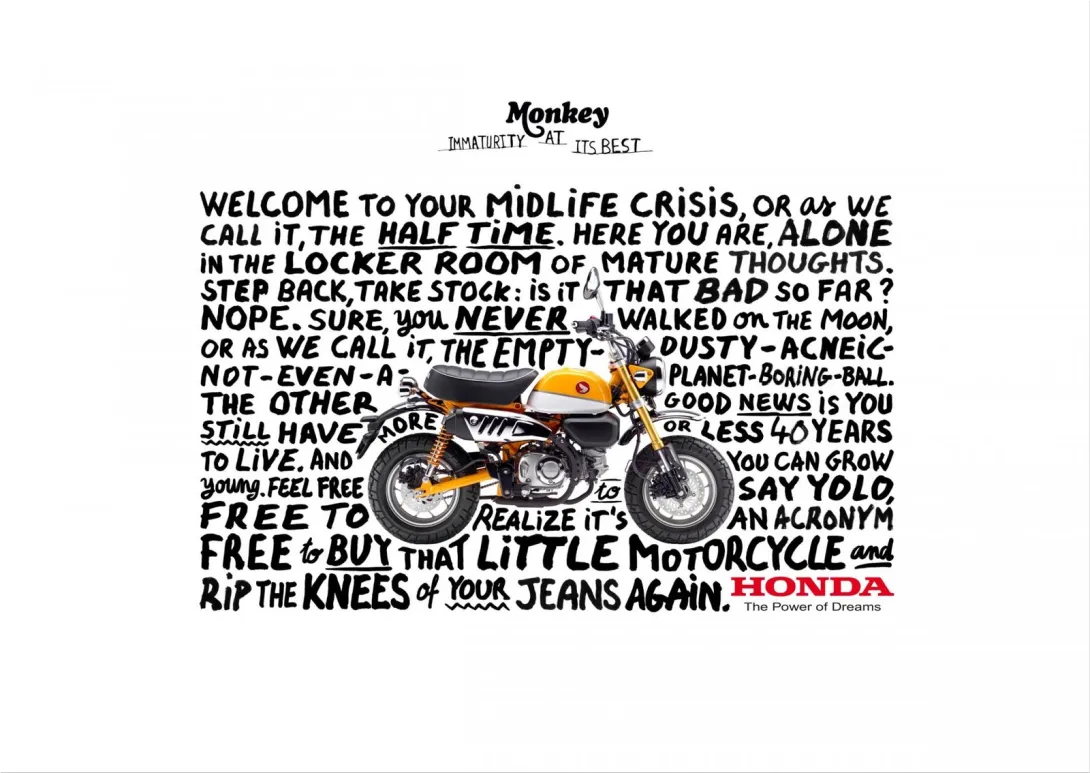 Honda "Monkey - Immaturity at its best"