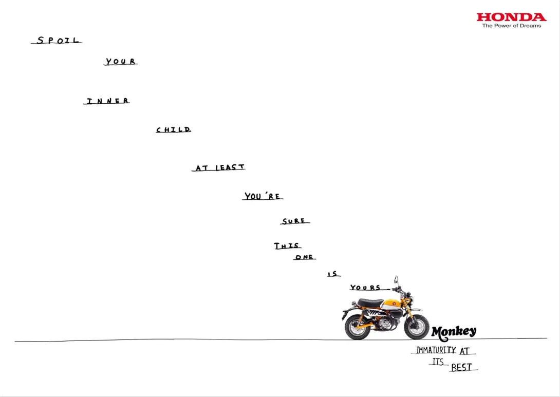 Honda "Monkey - Immaturity at its best"