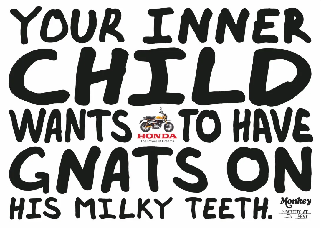 Honda "Monkey - Immaturity at its best"