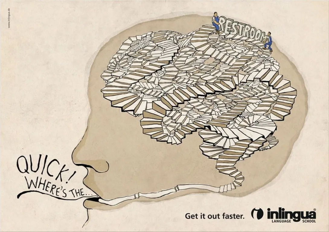 Inlingua print ads
