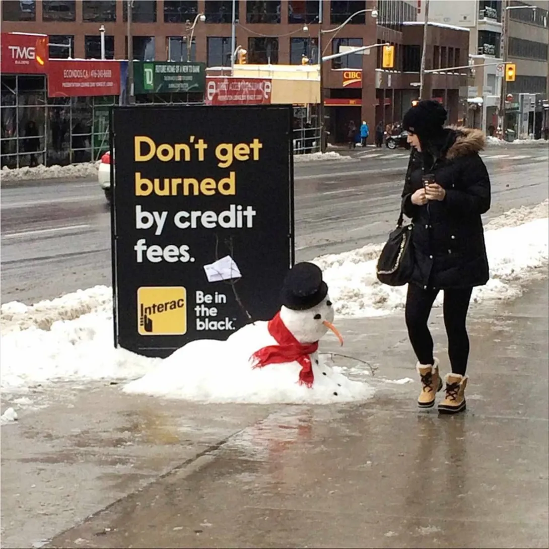 Interac outdoor ads