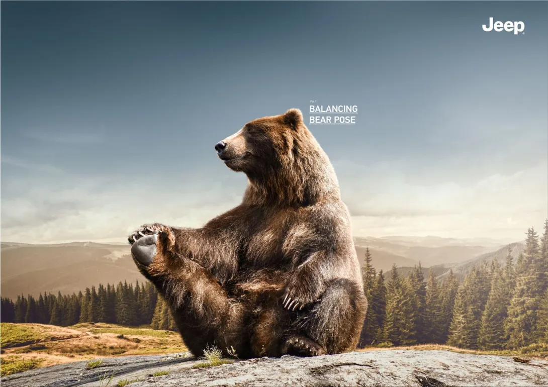 Jeep "Yoga Animals"
