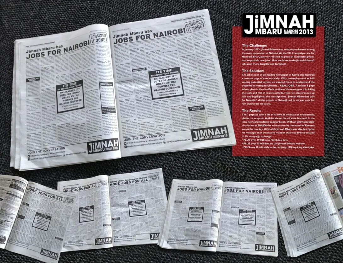 Jimnah Mbaru ads