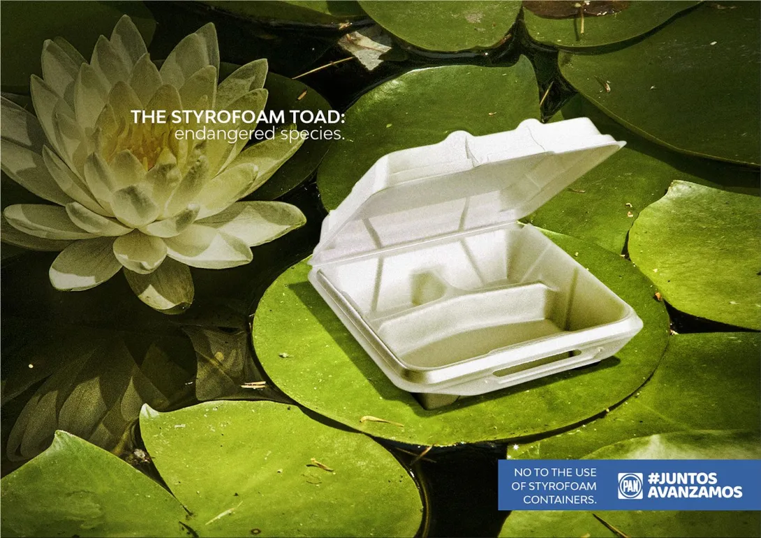 Juntos Avanzamos "No to the use of styrofoam containers"