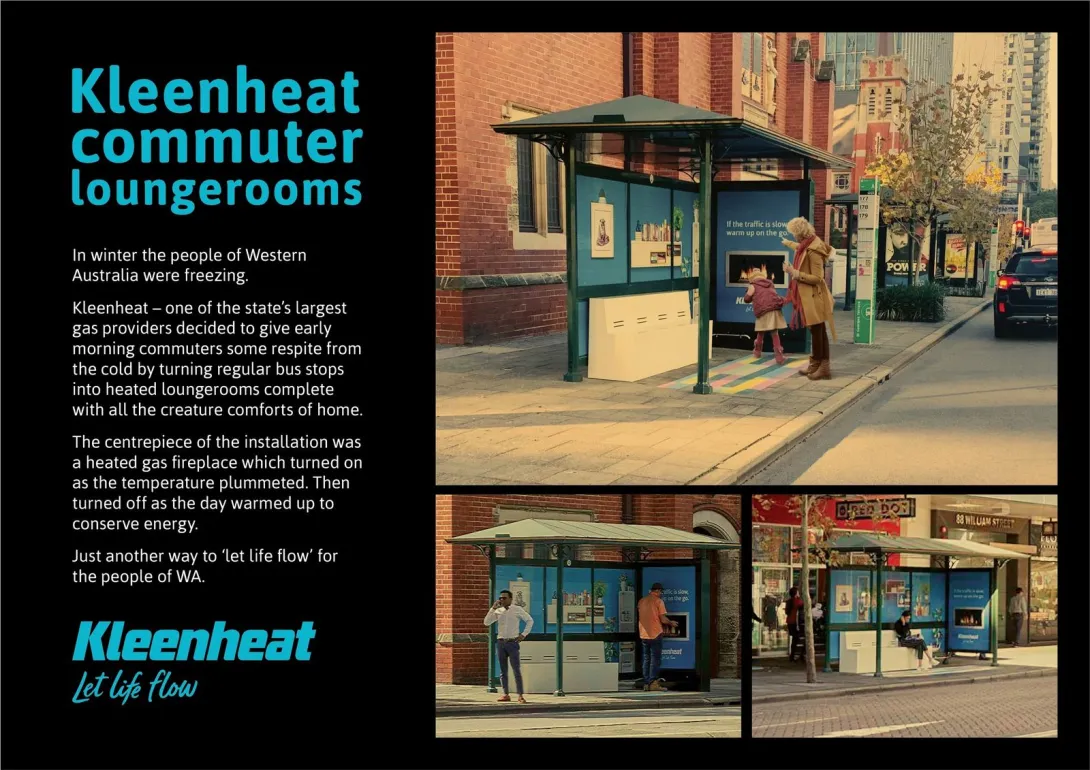 Kleenheat "let life flow - Commuter Loungerooms"