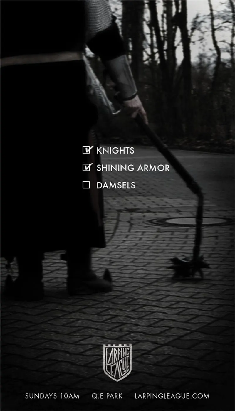 LARPING League print ad