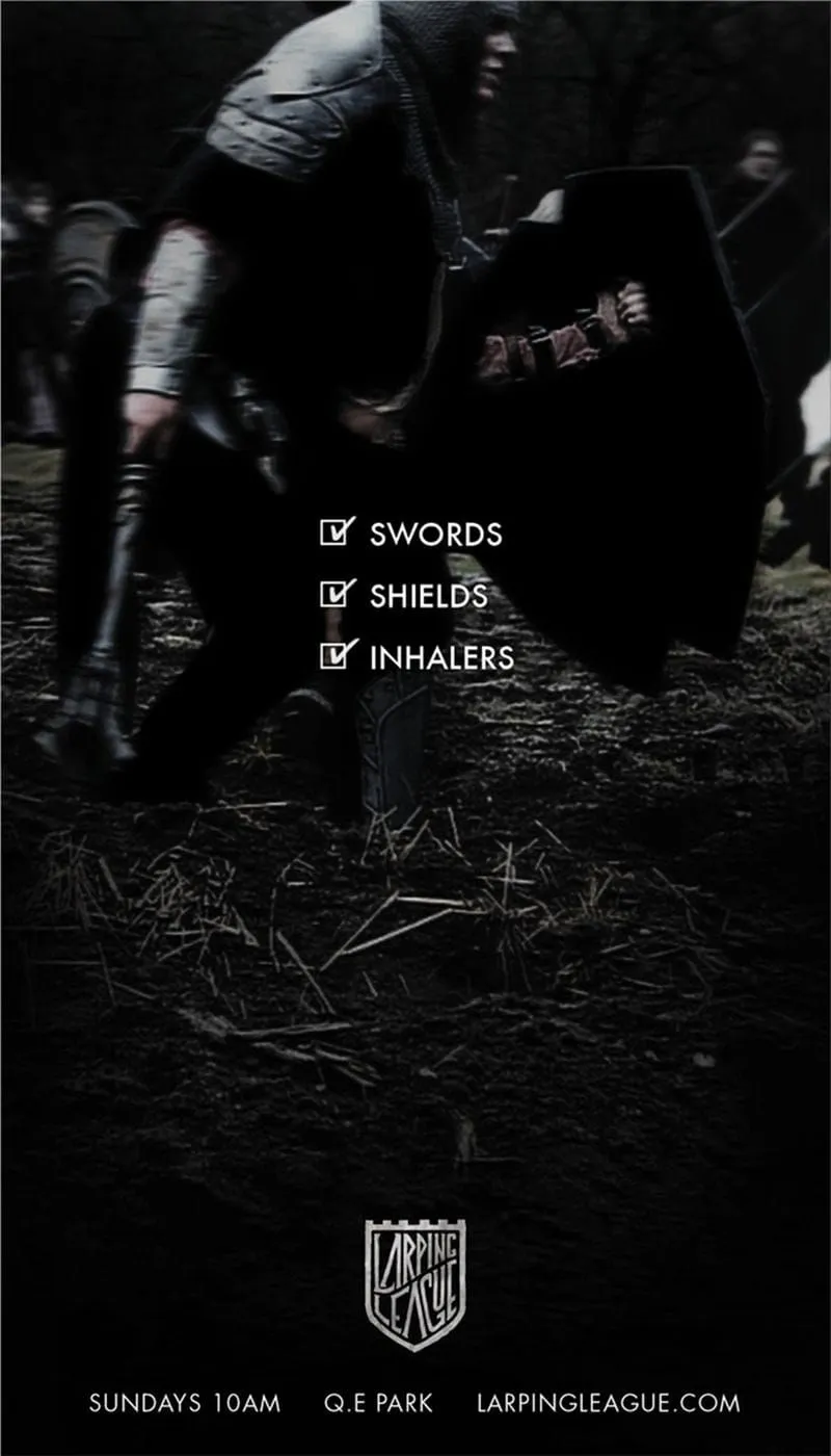 LARPING League print ads