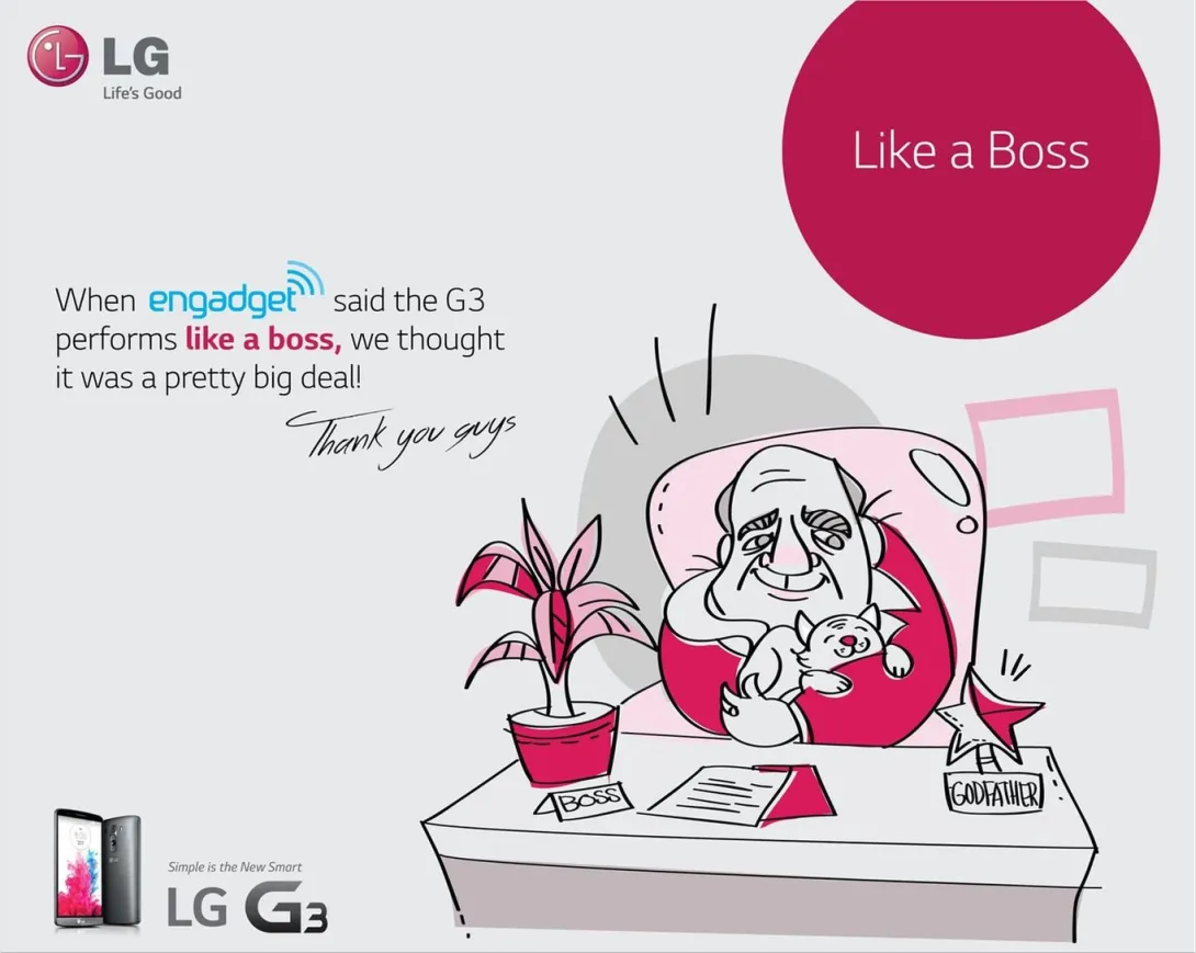 LG print ads