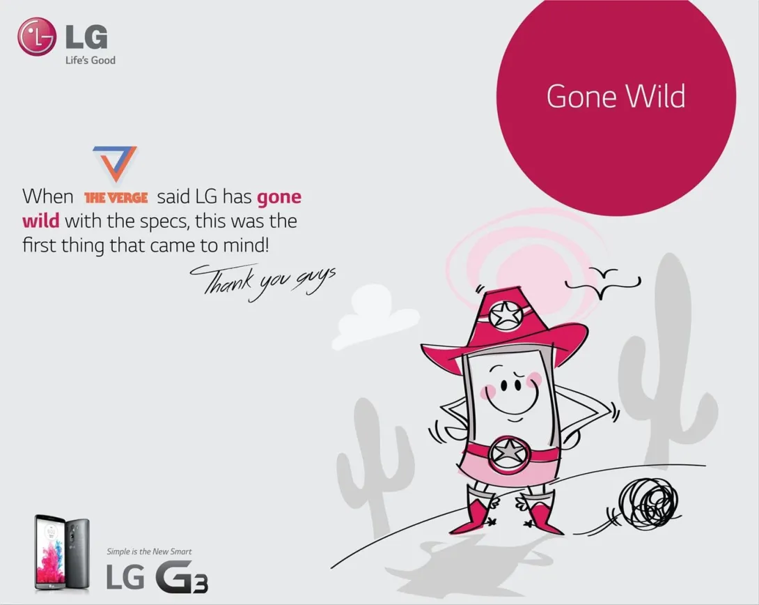LG print ads