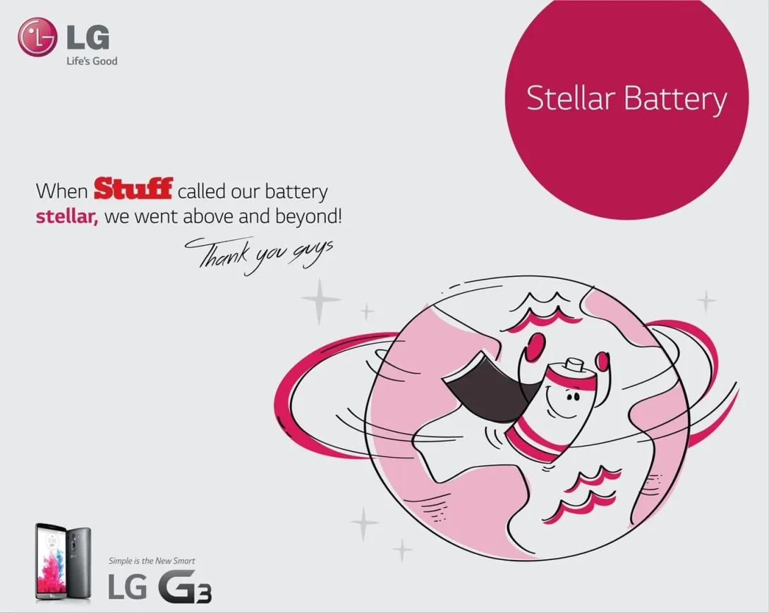 LG print ads