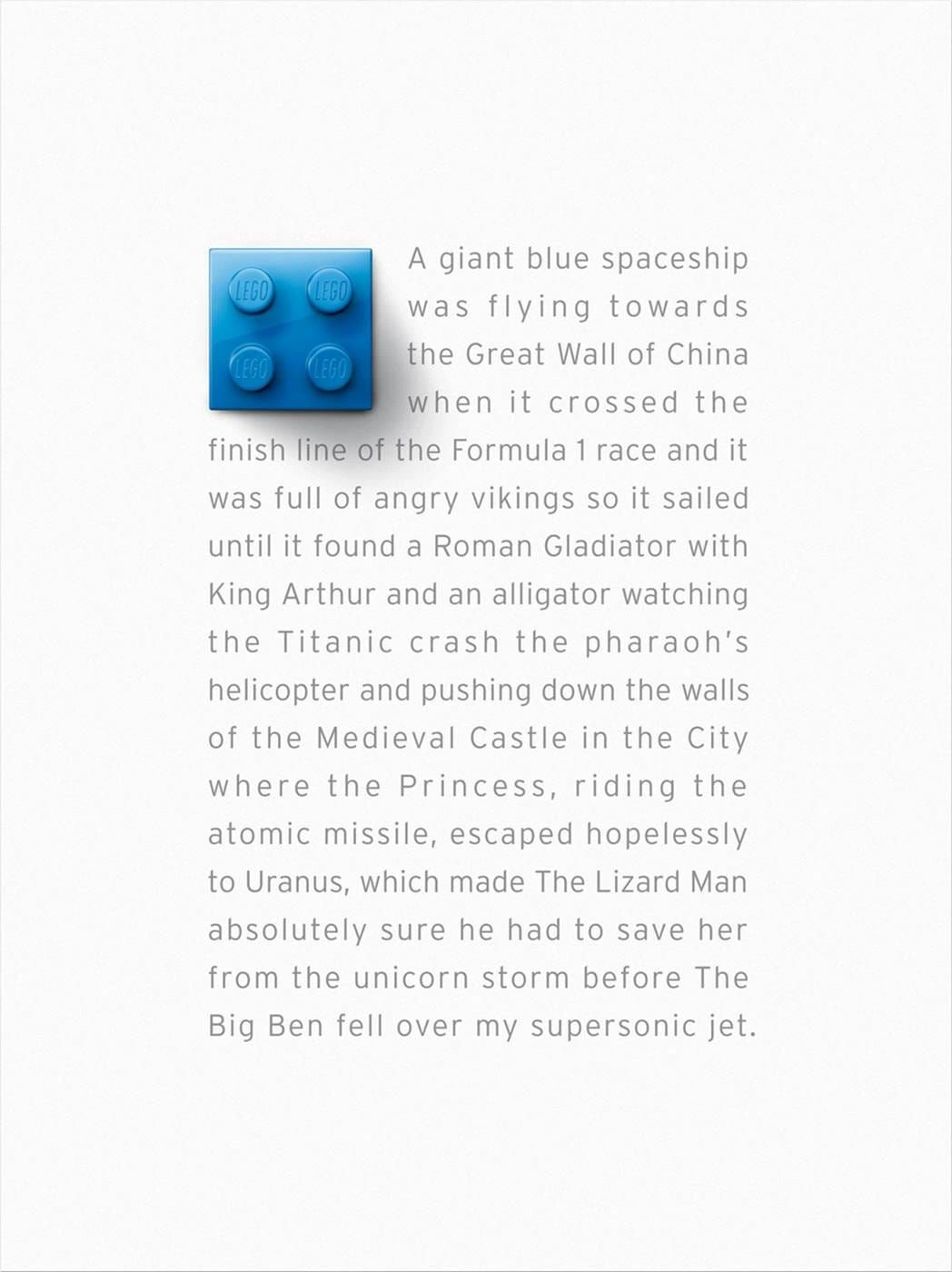 Lego print ads