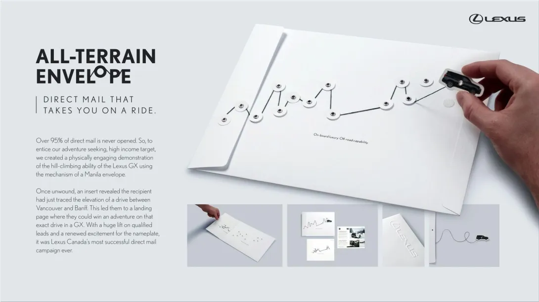 Lexus "DIRECT MAIL THAT TAKES YOU ON A RIDE." by DentsuBos