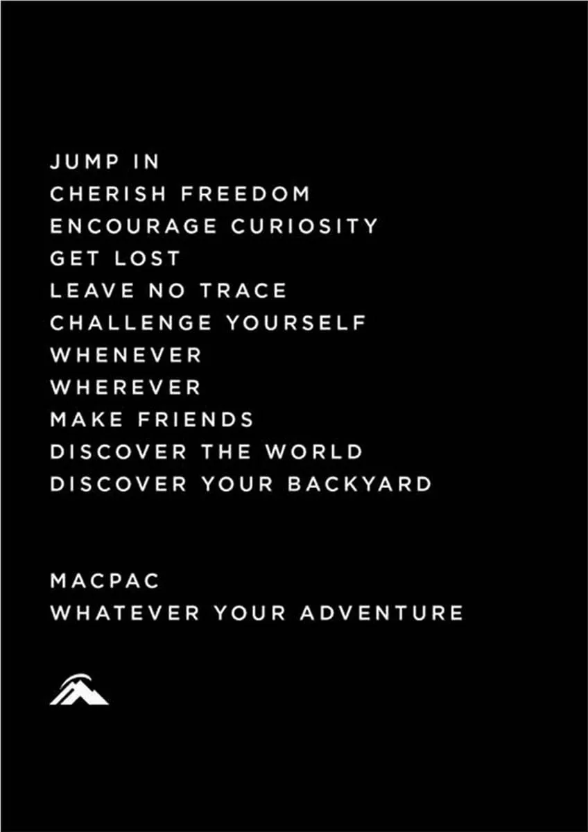 Macpac print ads