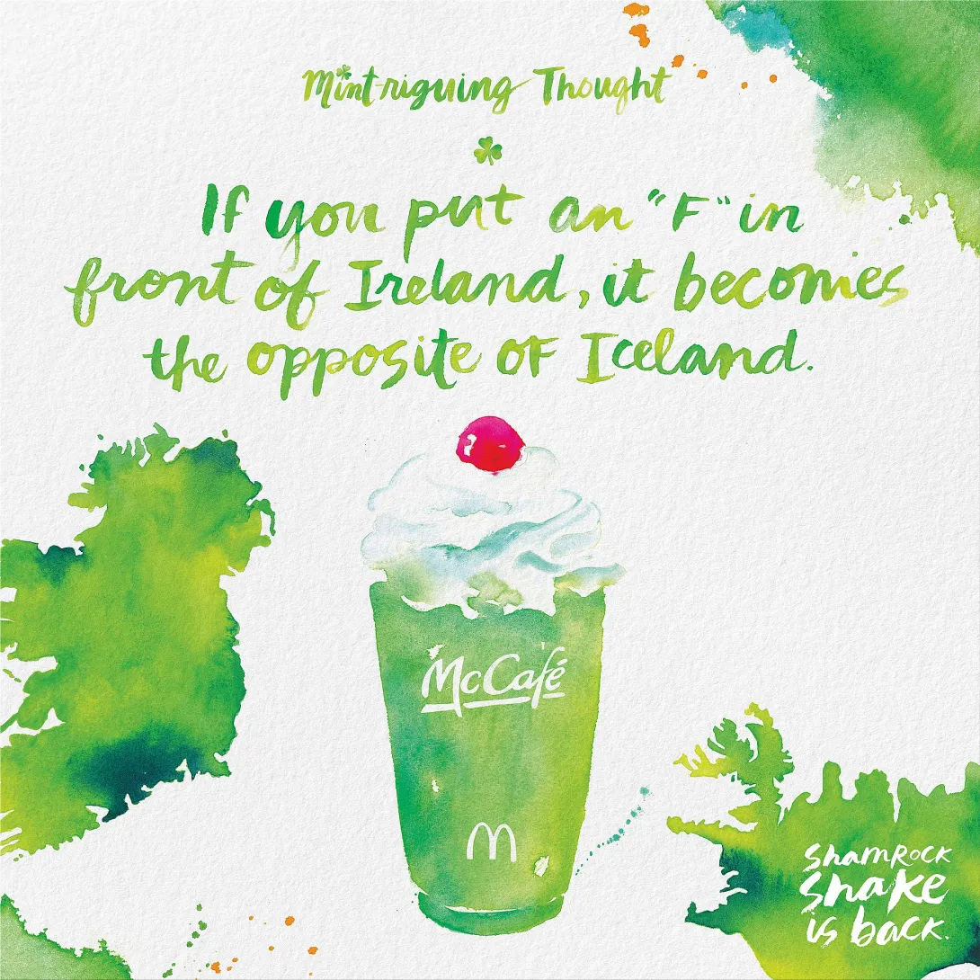 McDonald's Shamrock Shake ads