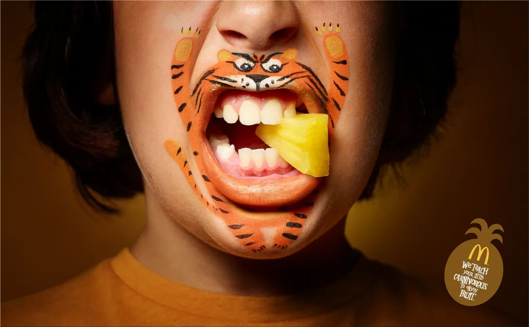 McDonald's: "We teach your little carnivorous to enjoy vegetable"