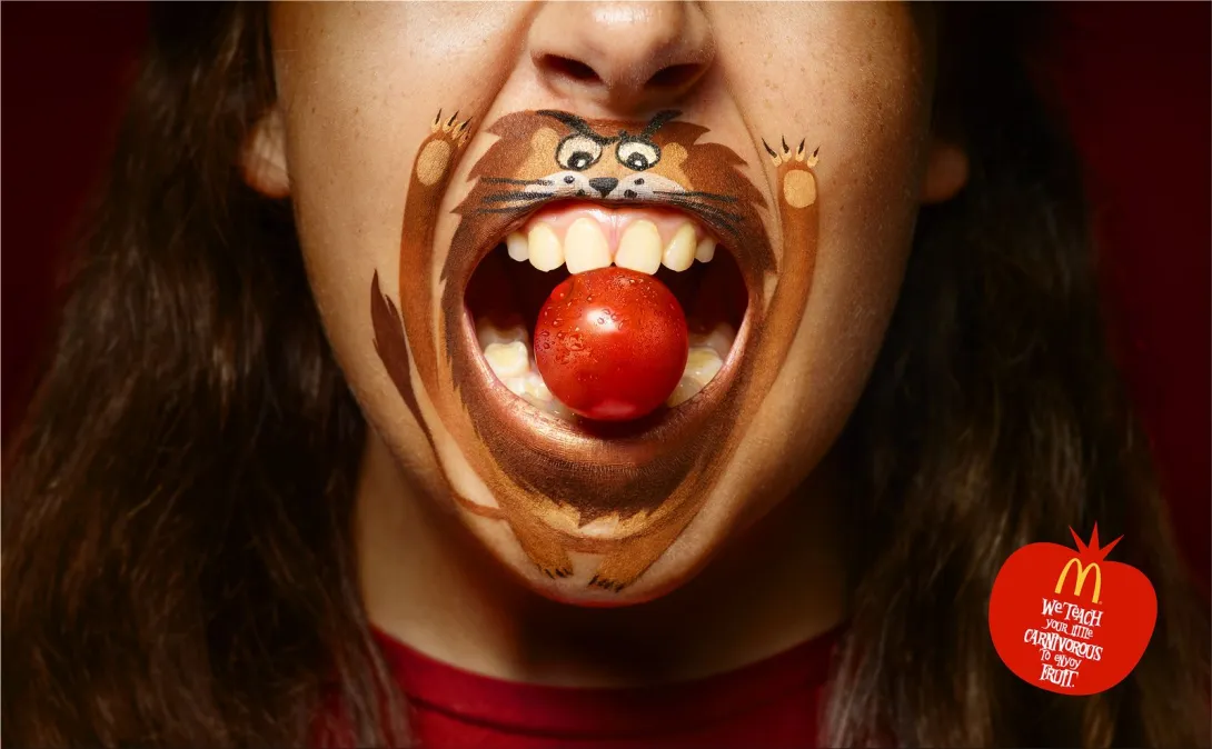 McDonald's: "We teach your little carnivorous to enjoy vegetable"