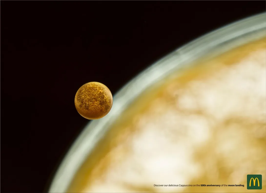 McDonald's "the 50th anniversary of the moon landing"