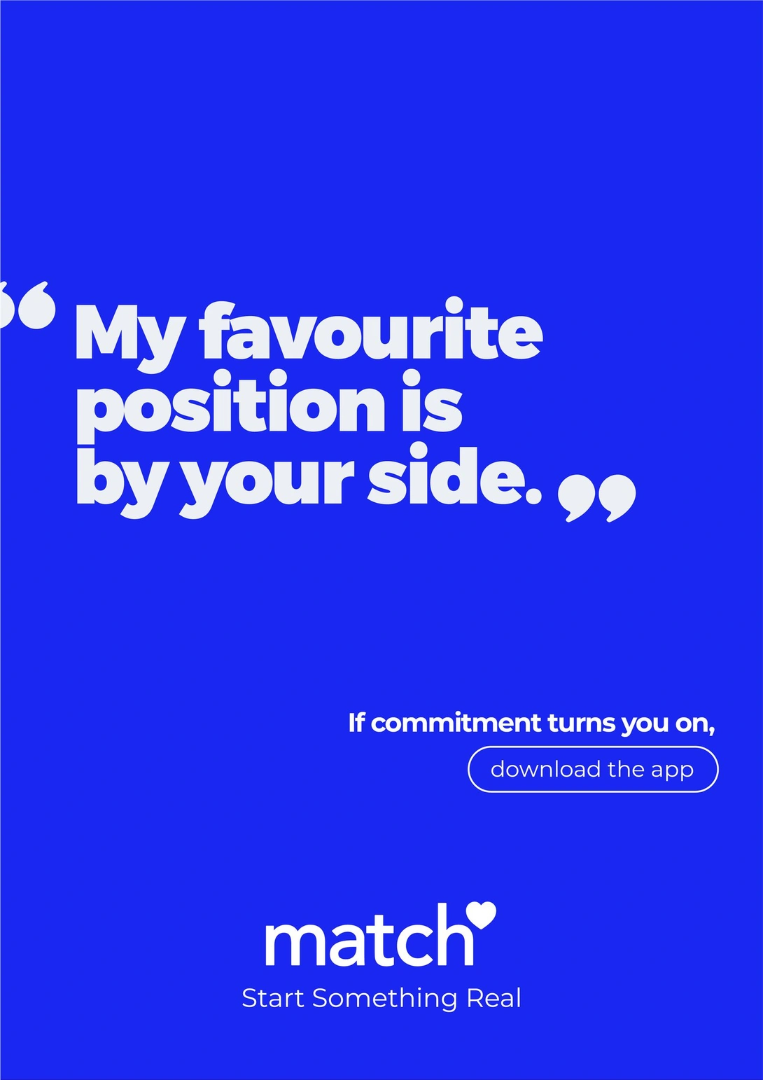 Meetic "If commitment turns you on"