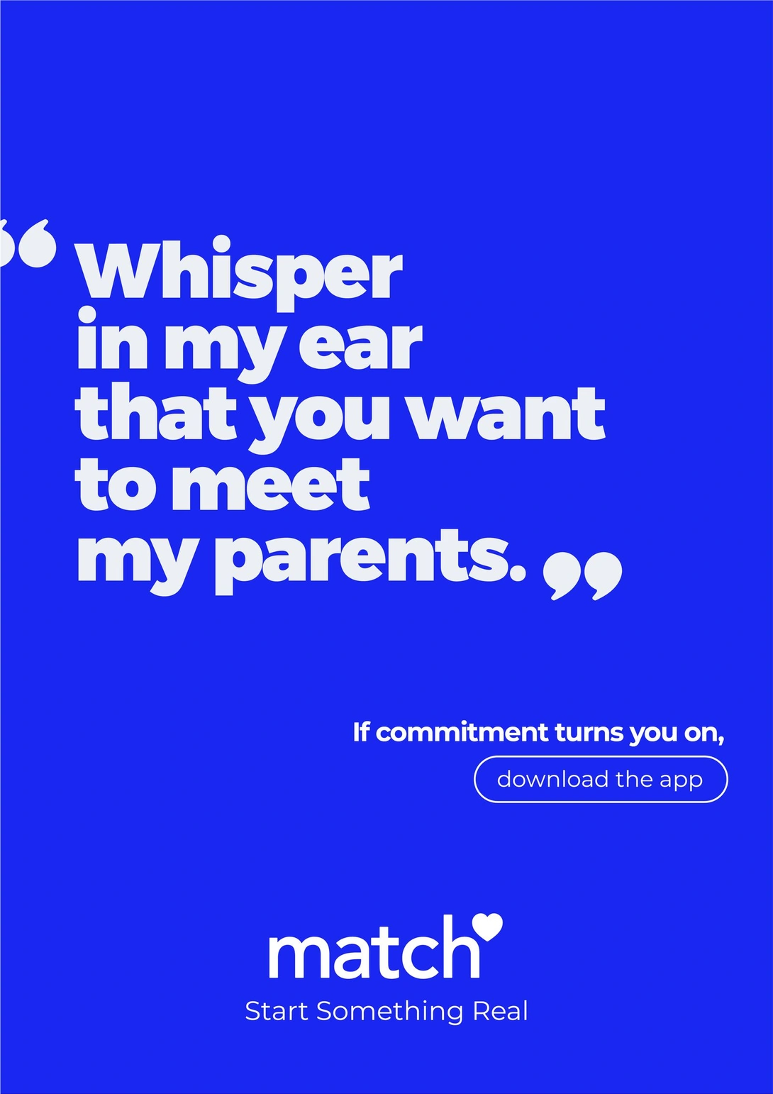 Meetic "If commitment turns you on"