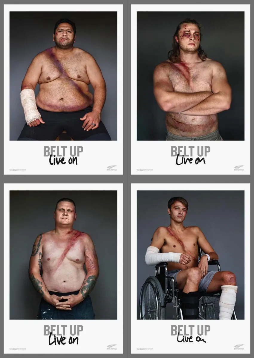 NZ Transport Agency presents "Belt up, live on"