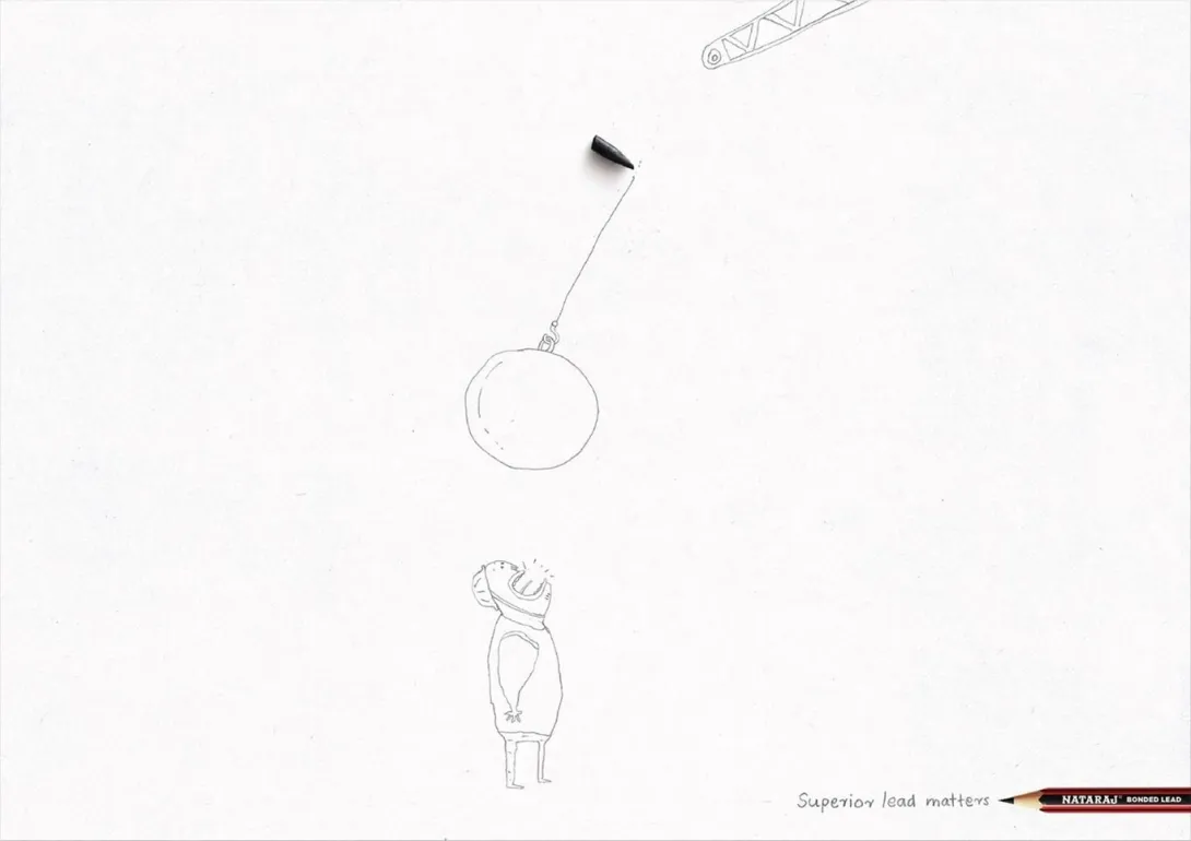Nataraj Pencils ads