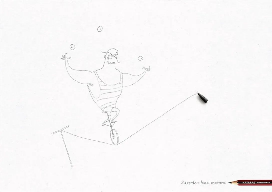 Nataraj Pencils ads