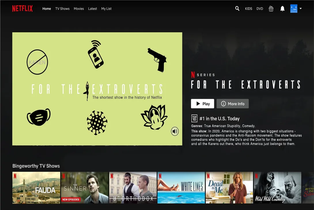 Netflix "For the Extroverts" ads