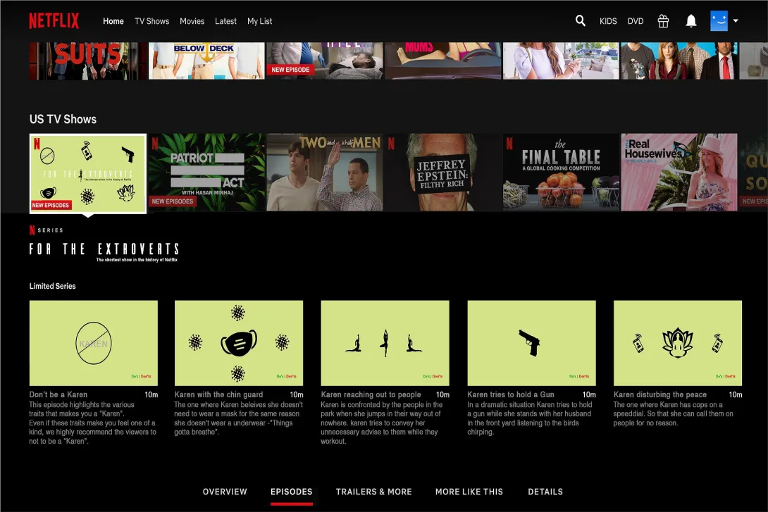 Netflix "For the Extroverts" ads