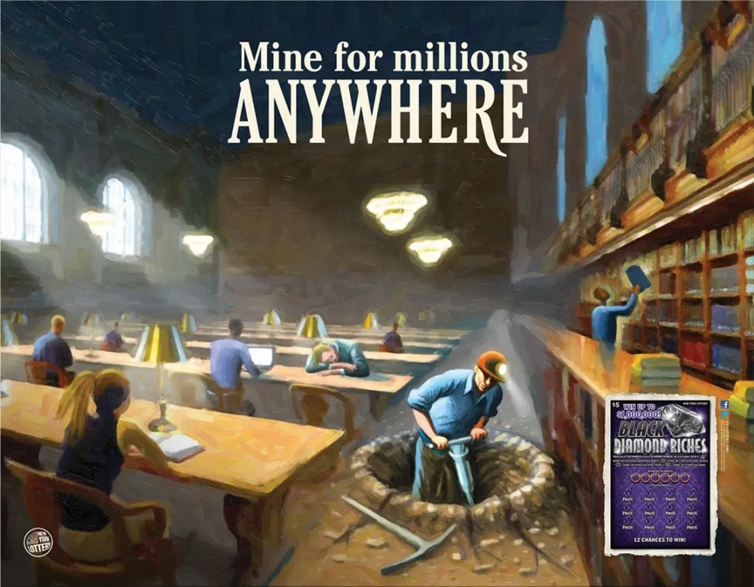 New York Lottery print ads