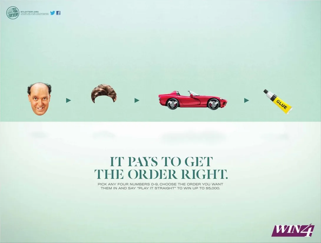 New York Lottery print ads
