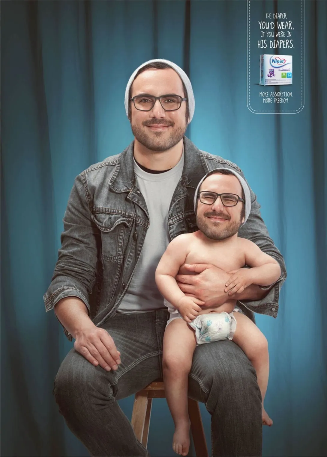 Ninet Diapers print ads