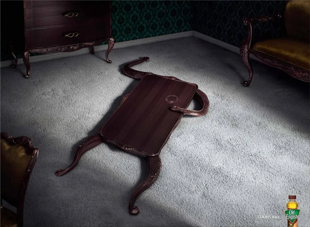 Old English print ads