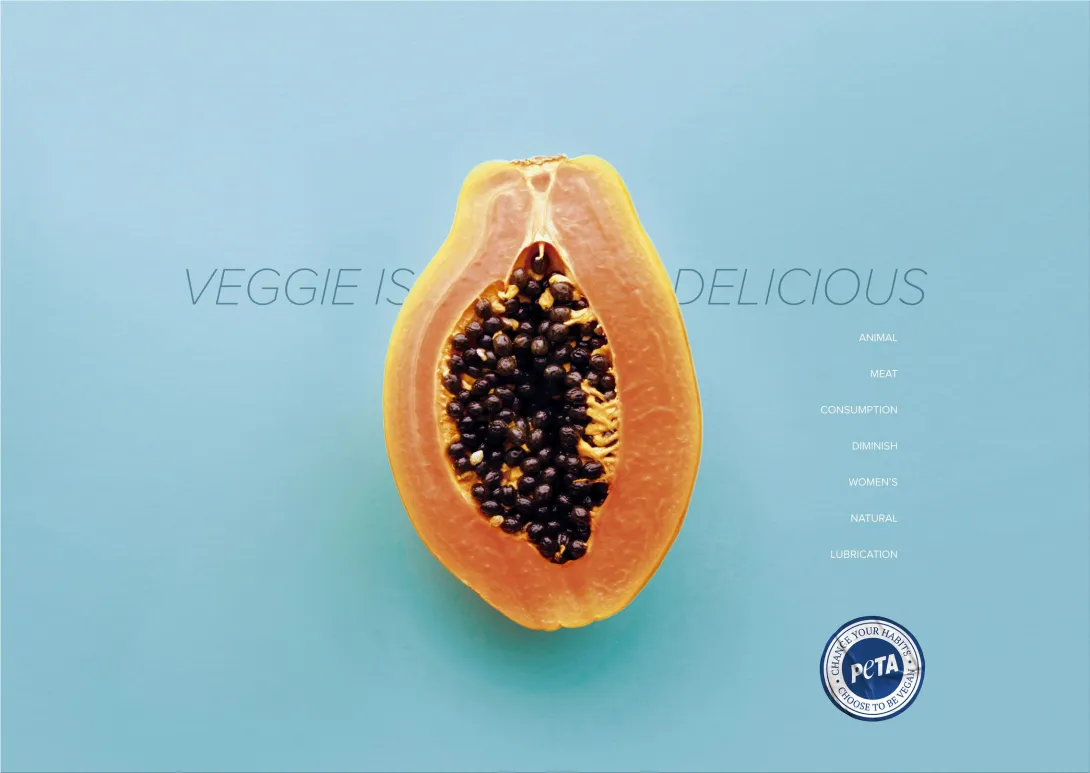 PETA "Veggie is delicious"