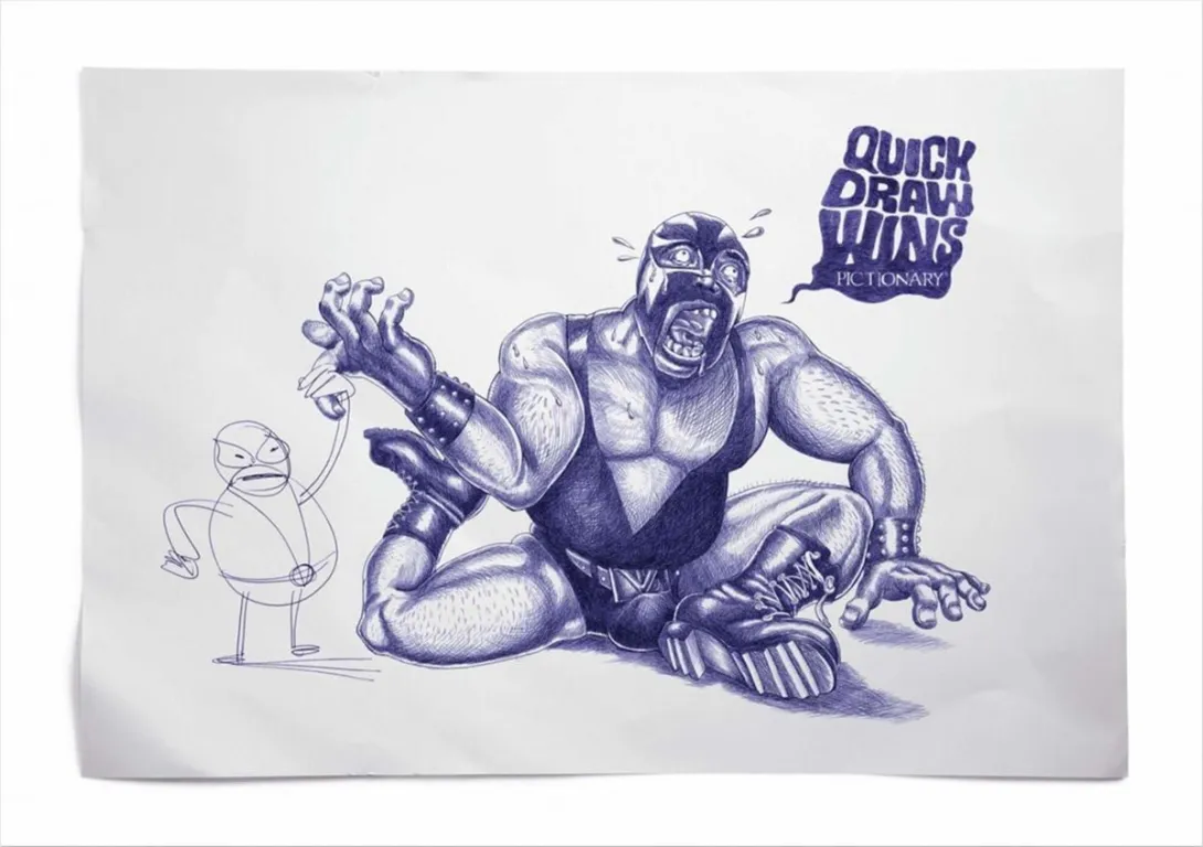 Pictionary print ads