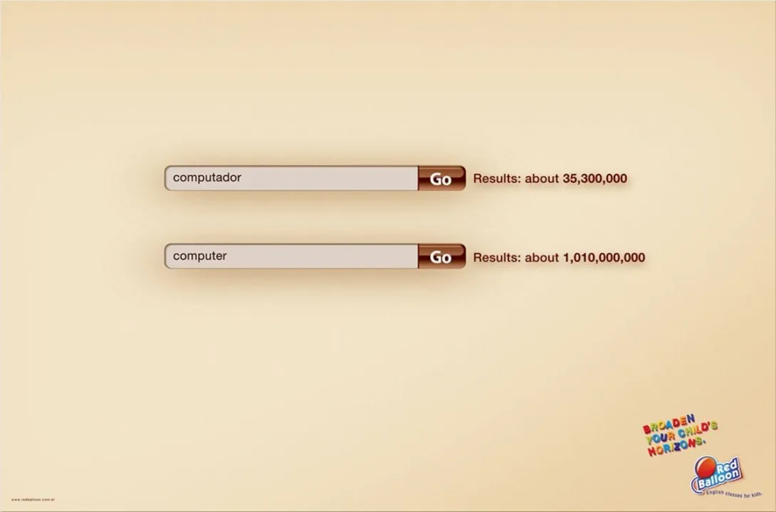 Red Balloon print ad