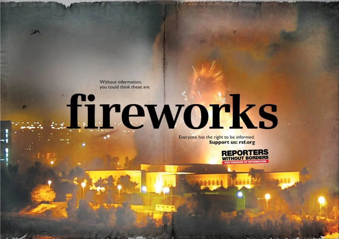 Reporters Without Borders ads
